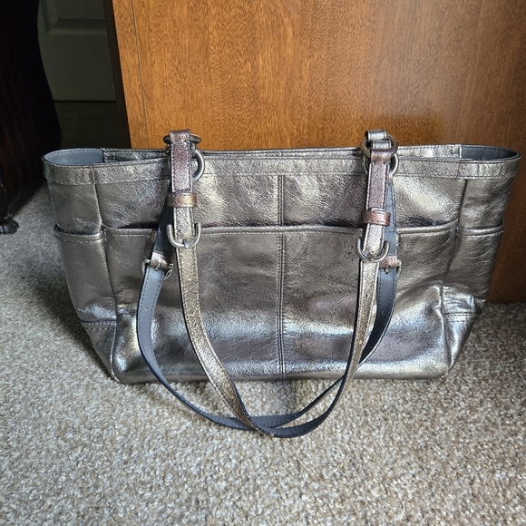 Coach H1163-F11721 Metallic Rose Gold Shoulder Tote Bag - Picture 8 of 8